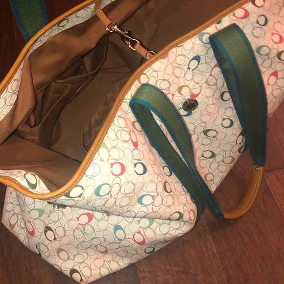 Coach Handbags - Extra large Signature Coach Tote #C1068-F15161